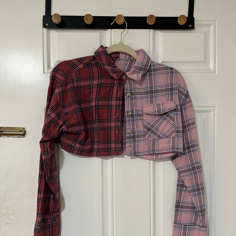 Cropped plaid